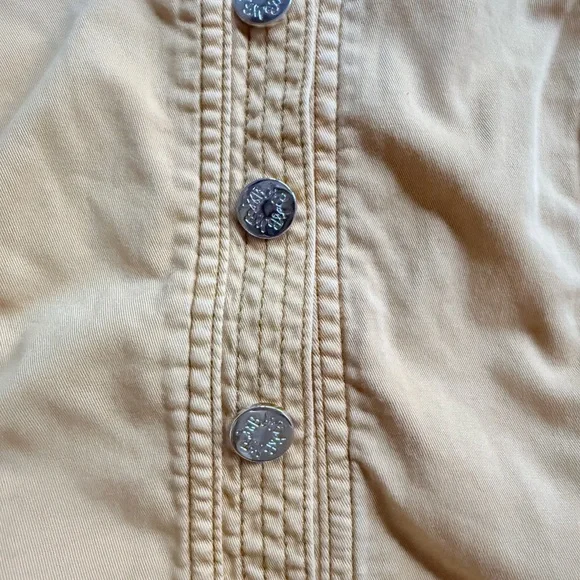 WHBM  Sleeveless Topstitch Pret Top with Button Peplum Detail - Picture 3 of 4